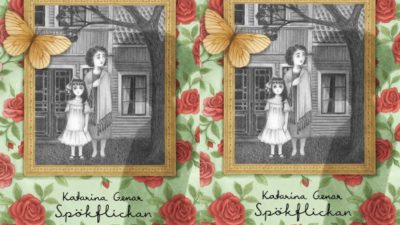 Ett gammalt fotografi är inramat i mitten av bokomslaget. Fotografiet föreställer två kvinnor och är helt i svart och vitt.